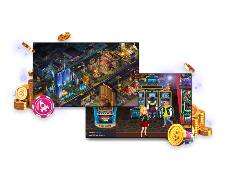 Casino Universe Pebble City: Various Themed casinos in one place! From EPIC WINS to Social Interactions, experience the perfect casino experience!-0